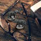 Elephant Cufflinks In Sterling Silver By Deakin & Francis