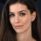 0.30ct Pear Emerald Earrings with Diamond Halo 18K White Gold
