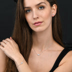 Sterling Silver EVIL EYE Bracelet with Cubic Zirconia
