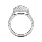Alluring Large Diamond Statement Ring 1.22ct Diamonds in 18K White Gold