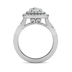 Sherazade Large Diamond Statement Ring 1.22ct Diamonds in 18K White Gold