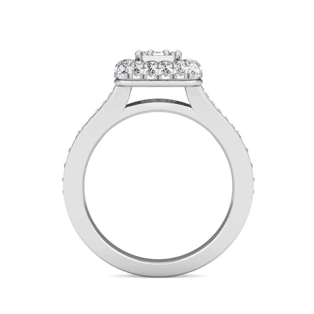 Imperial Diamond Dress Ring 0.88ct Diamonds in 18K White Gold