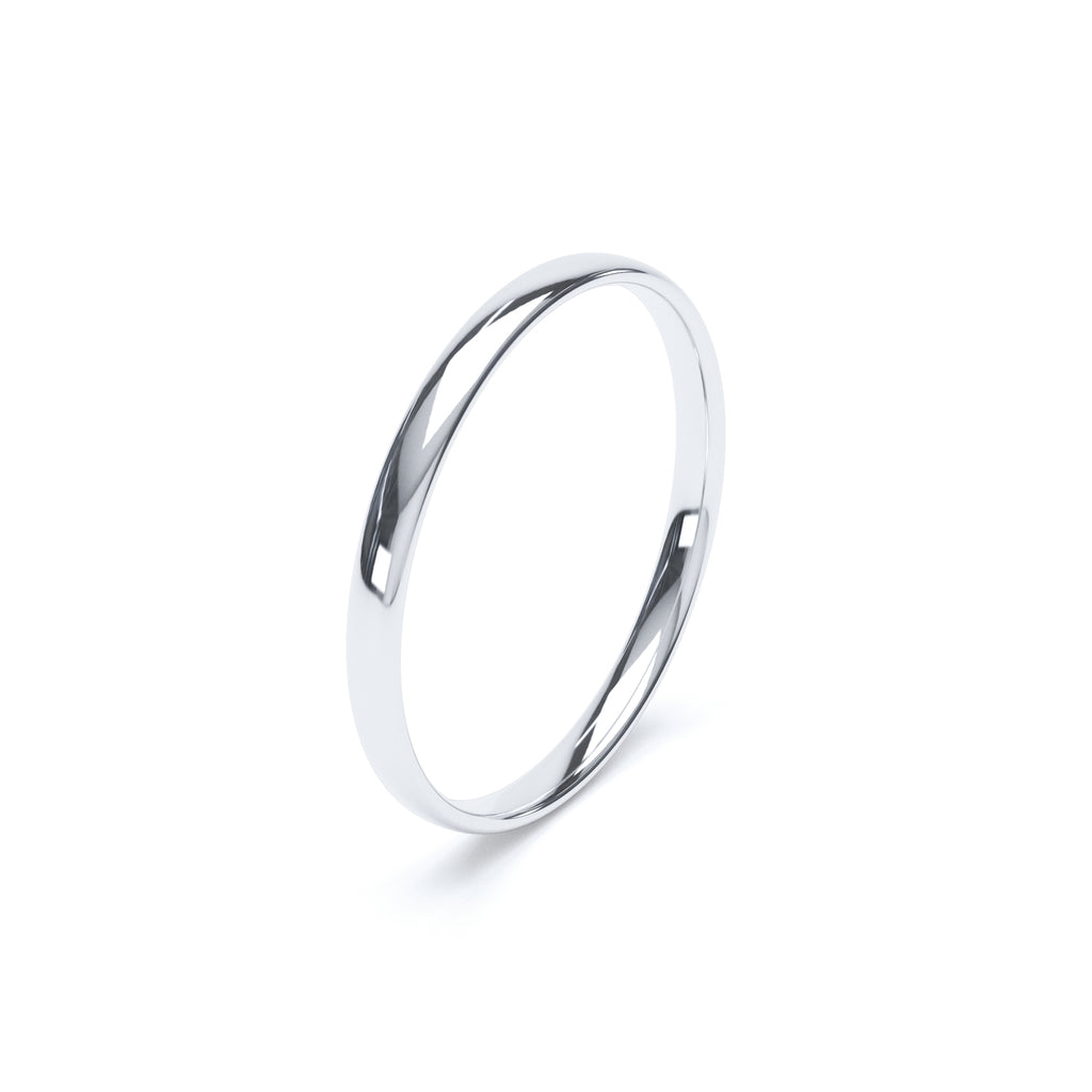 2.5mm Wide Comfort-Fit Wedding Band in 18K Gold Wedding Ring