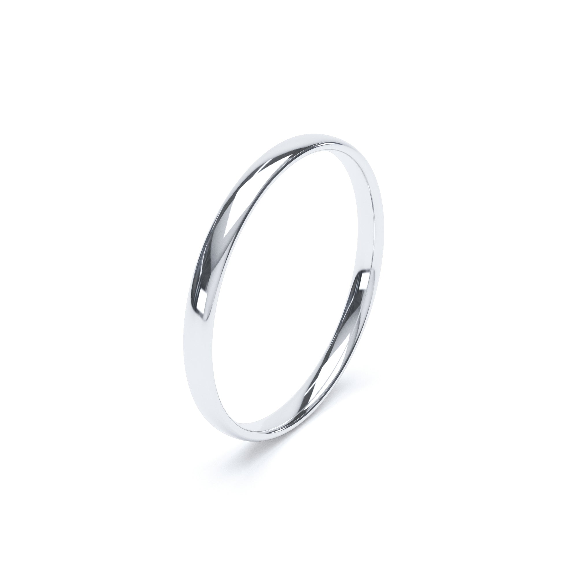 2.5mm Wide Comfort-Fit Wedding Band in 18K Gold Wedding Ring