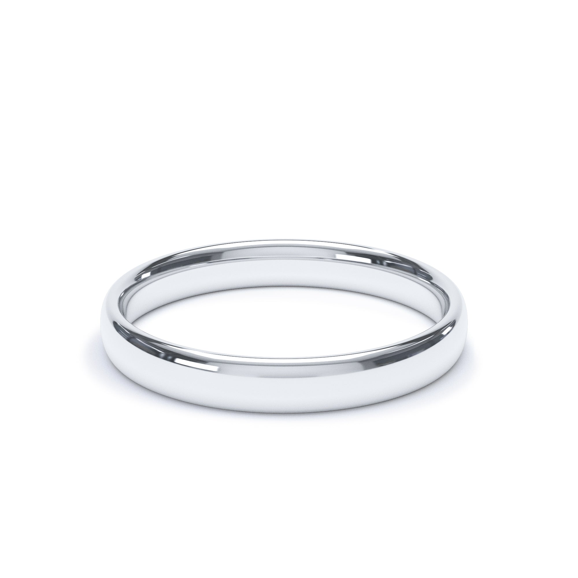 3mm Wide Comfort-Fit Wedding Band in 18K Gold Wedding Ring