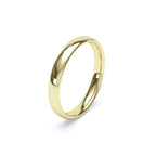 3mm Wide Comfort-Fit Wedding Band in 18K Gold Wedding Ring
