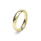4mm Wide Comfort-Fit Wedding Band in 18K Gold Wedding Ring