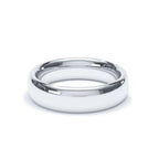 5mm Wide Comfort-Fit Wedding Band in 18K Gold Wedding Ring