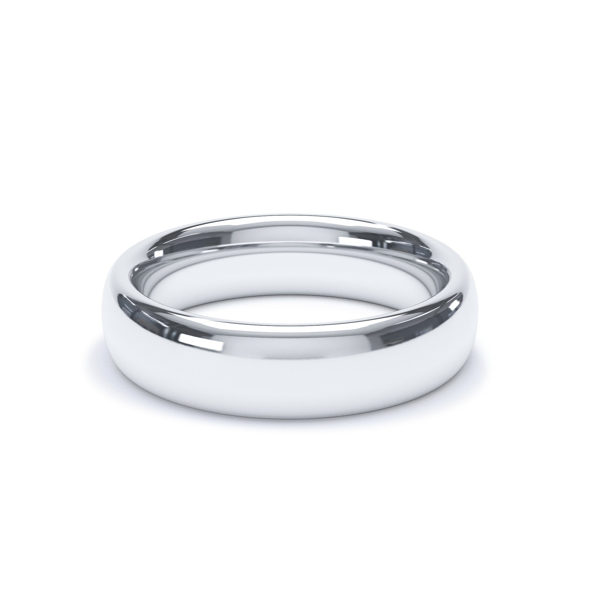 5mm Wide Comfort-Fit Wedding Band in 18K Gold Wedding Ring