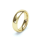 5mm Wide Comfort-Fit Wedding Band in 18K Gold Wedding Ring