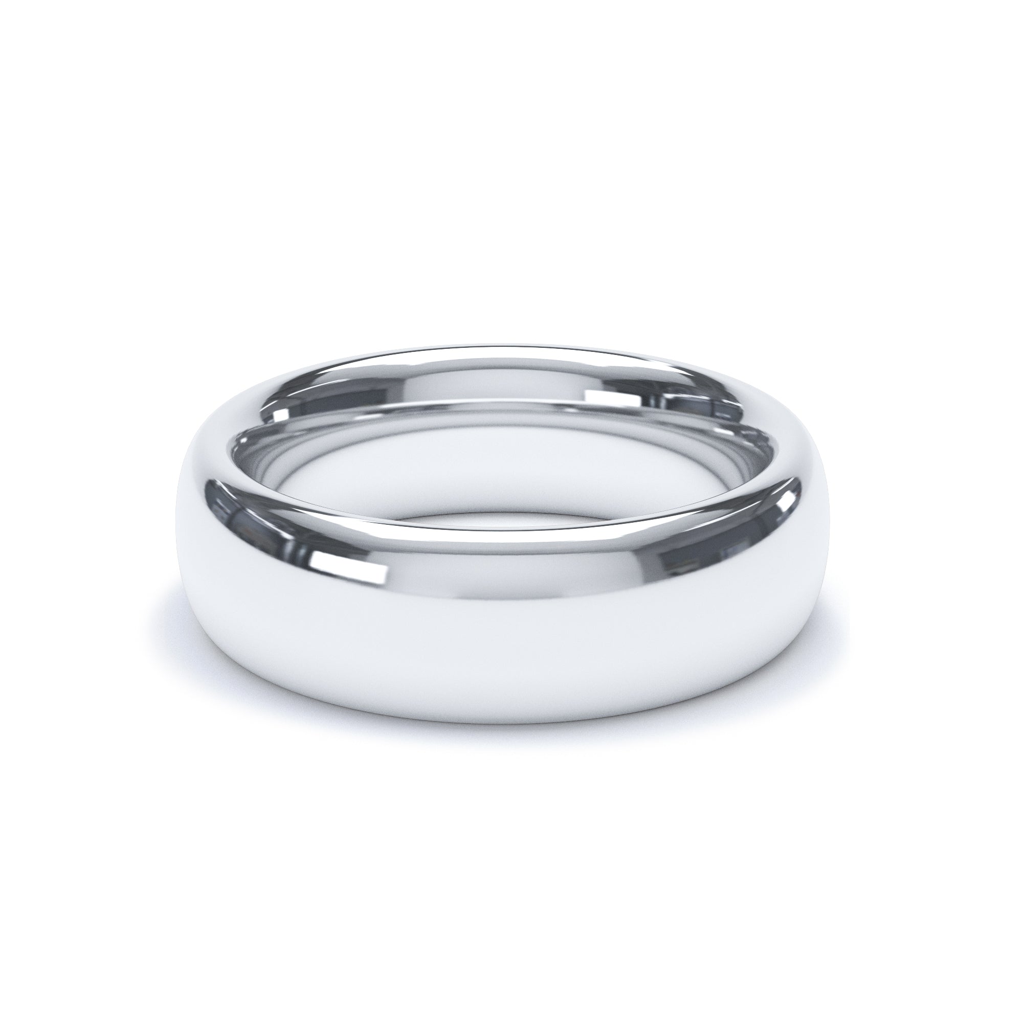 6mm Wide Comfort-Fit Wedding Band in 18K Gold Wedding Ring