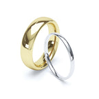5mm Wide Comfort-Fit Wedding Band in 18K Gold Wedding Ring
