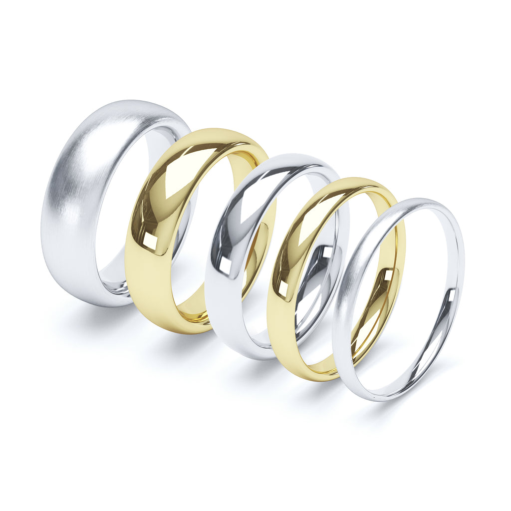 6mm Wide Comfort-Fit Wedding Band in 18K Gold Wedding Ring