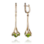 long gold dangle earrings for women