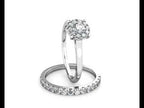 Miracle Diamond Cluster Engagement Ring 0.30ct Diamonds in 18K White Gold