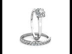 Miracle Diamond Cluster Engagement Ring 0.20ct Diamonds in 18K White Gold