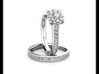 Passion Diamond Cluster Engagement Ring 0.50ct Diamonds in 18K White Gold