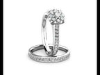 Passion Diamond Cluster Engagement Ring 0.40ct Diamonds in 18K White Gold