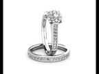 Passion Diamond Cluster Engagement Ring 0.30ct Diamonds in 18K White Gold