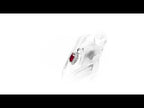 Ruby Pendant Necklace with 0.14ct Diamonds 9K White Gold