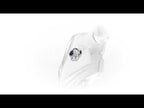 Sapphire Pendant Necklace 4mm Round Sapphire 9K White Gold