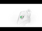 Emerald Pendant Necklace 4mm Round Emerald 9K White Gold