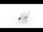 Ruby Pendant Necklace with 0.13ct Diamonds 9K White Gold