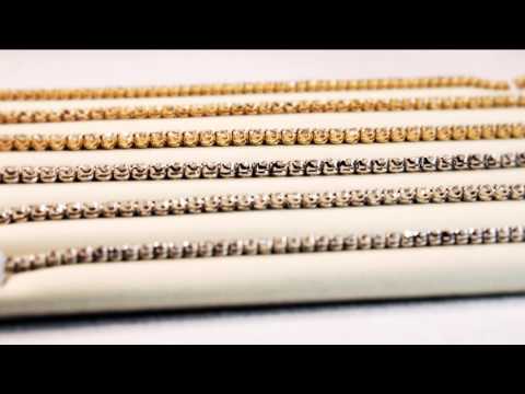 Diamond Tennis Bracelet 1ct Diamond G/HSI Basket Claw 18K Yellow Gold