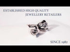 Diamond Stud Earrings 0.30ct 2 Claw Studs 18K White Gold-G/HSI