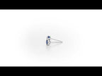 Sapphire Stud Earrings 3.8mm Bezel Set Sapphire in 9K White Gold