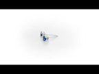 Sapphire Stud Earrings 3.8mm Sapphire in 9K White Gold