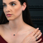 Bezel Set Iolite Ring in Sterling Silver