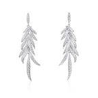 Long party earrings in 925 sterling silver