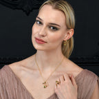  Citrine and Smoky Quartz Gold Vermeil Necklace
