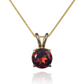 4.10ct Garnet With 0.16ct Diamond Pendant In 18K White Gold