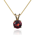 4.10ct Garnet With 0.16ct Diamond Pendant In 18K White Gold