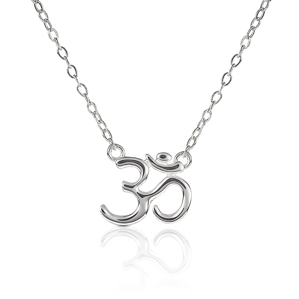 Sterling Silver Divine OM Pendant Necklace