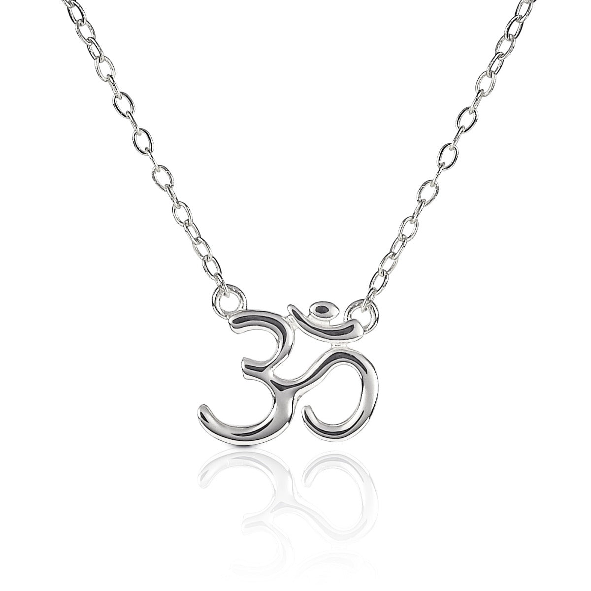 Sterling Silver Divine OM Pendant Necklace