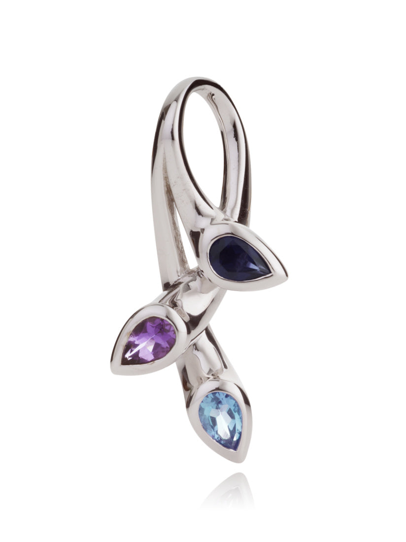 Sterling Silver Necklace with Amethyst