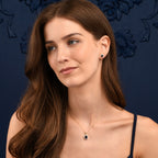 Gold Plated Sterling Silver Oval Blue Halo Stud Earrings