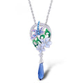925 sterling silver dragonfly pendant necklace for women