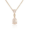 Gold Plated Sterling Silver Teardrop Pendant Necklace