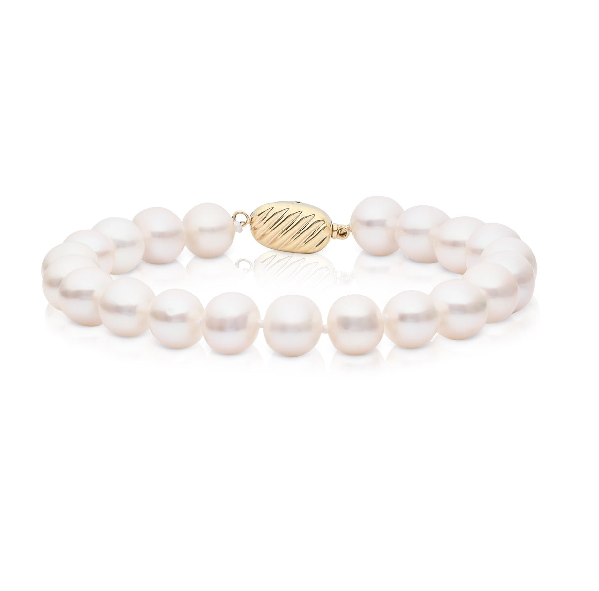 large natural pearl bracelet in 9K gold