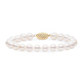 Simple freshwater pearl bracelet in 9K yellow gold