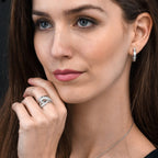 Sterling Silver Wide Criss Cross Silver Ring
