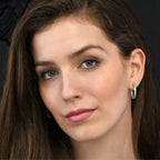Sterling Silver Hoop Earrings for Women 25mm