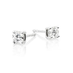 Diamond Stud Earrings 0.30ct Solitaire Diamond Studs 18K White Gold