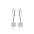 Blossom 0.33ct cluster diamond earrings in 18K white gold
