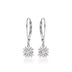 Blossom 0.33ct cluster diamond earrings in 9K white gold