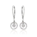 Orbit 0.40ct cluster diamond earrings in 9K white gold